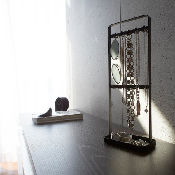 Crni stalak za nakit YAMAZAKI Tower-image-3