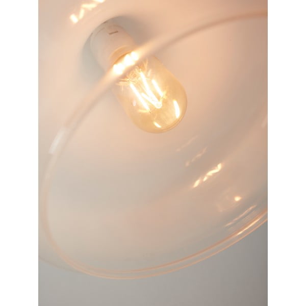 Bijela viseća svjetiljka sa staklenim sjenilom ø 25 cm Reykjavik – it's about RoMi-image-3