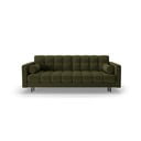 Zelena sklopiva/s prostorom za odlaganje sofa 222 cm Bali – Cosmopolitan Design