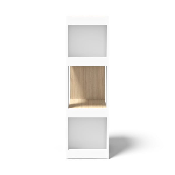 Bijeli regal u dekoru hrasta 40x114 cm Ella - TemaHome-image-2