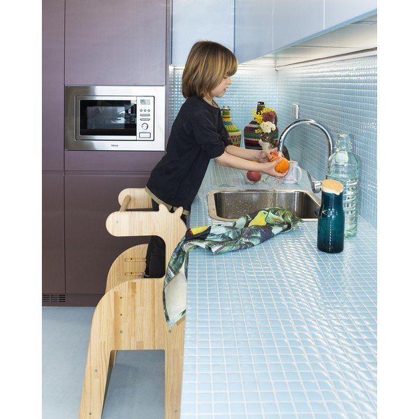 Dječja stolica / toranj od masivne borovine Little Nice Things Giraffe-image-4