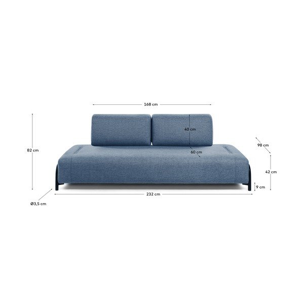 Plava sofa Kave Home Compo-image-3