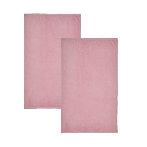 Ružičasti brzosušeći/od frotira pamučni ručnici u setu 2 kom 90x140 cm Quick Dry – Catherine Lansfield