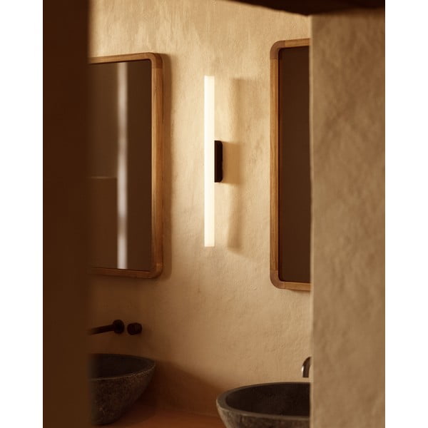 Crno-bijela LED zidna lampa Valquiria – Kave Home-image-1