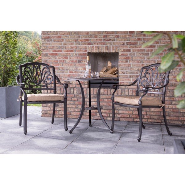 Okrugao vrtni stolić aluminijski ø 62 cm Amalfi – Hartman-image-1