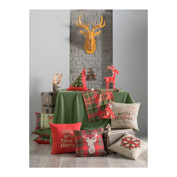 Zeleno-crvena stolnjak staza Mike & Co. NEW YORK Honey Celebration, 40 x 140 cm-image-1