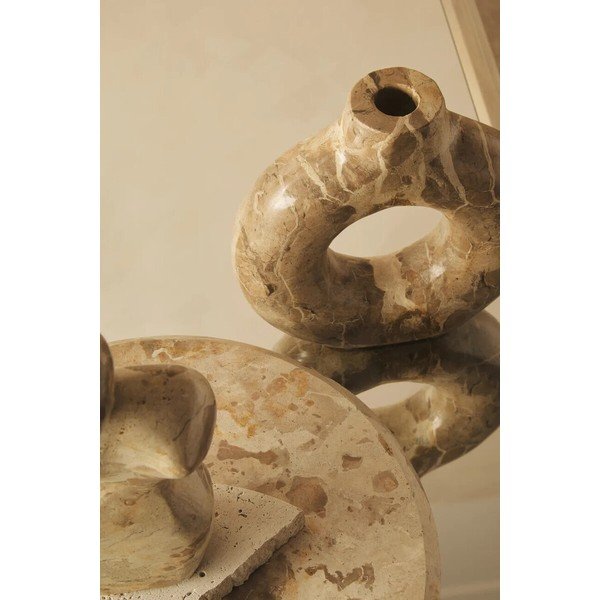 Smeđa mramorna vaza (visina 20 cm) Santino – Premier Housewares-image-2