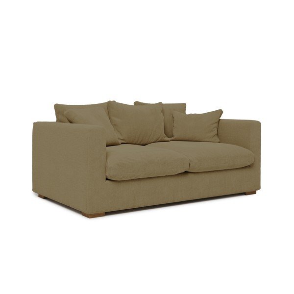 Bež samt samt samt kauč 175 cm Comfy - Scandic-image-1
