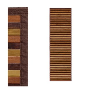 Senf žuta/smeđa staza od bambusa 60x200 cm – Casa Selección