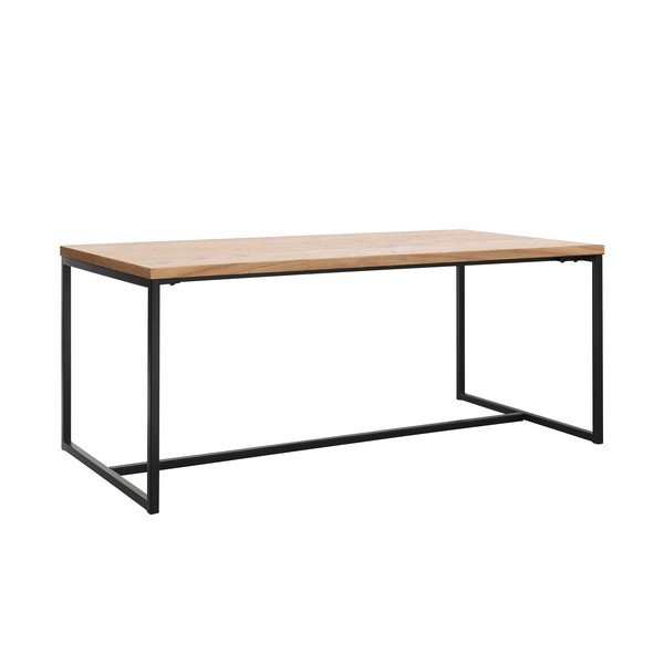 Blagovaonski stol s pločom stola u dekoru hrasta u prirodnoj boji 90x180 cm Rivoli – Unique Furniture