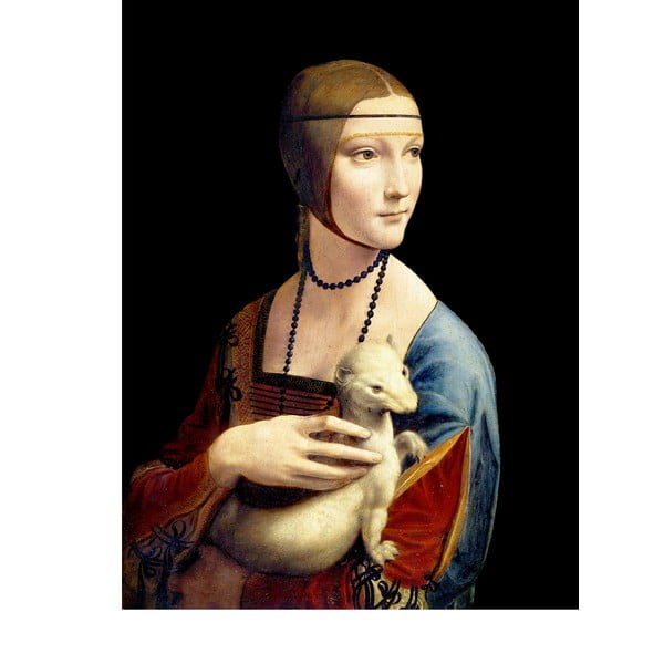 Slika reprodukcija 30x40 cm Lady with an Ermine, Leonardo Da Vinci – Fedkolor