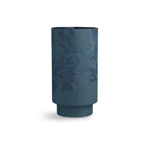Tamnoplava zemljana vaza Kähler Design Kabell, visina 26,5 cm