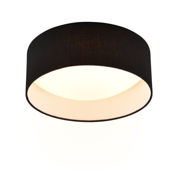 Crna LED stropna svjetiljka ø 30 cm Locarno – Reality-image-1