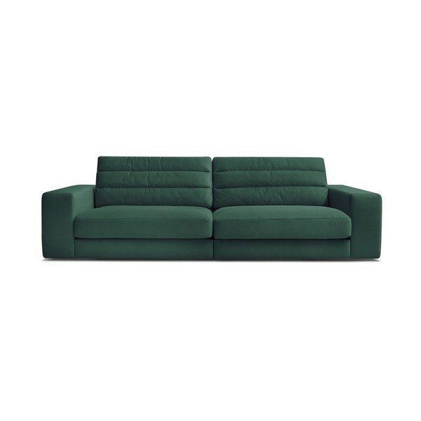 Zelena baršunasti sofa 276 cm Sierra – Bobochic Paris