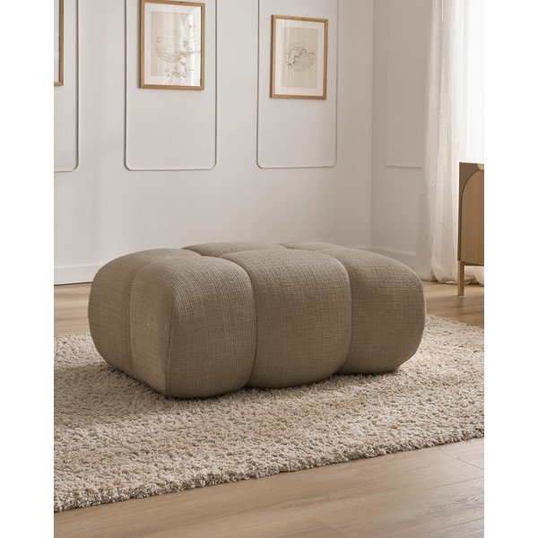 Smeđi tabure od šenila Ivane – Bobochic Paris-image-1