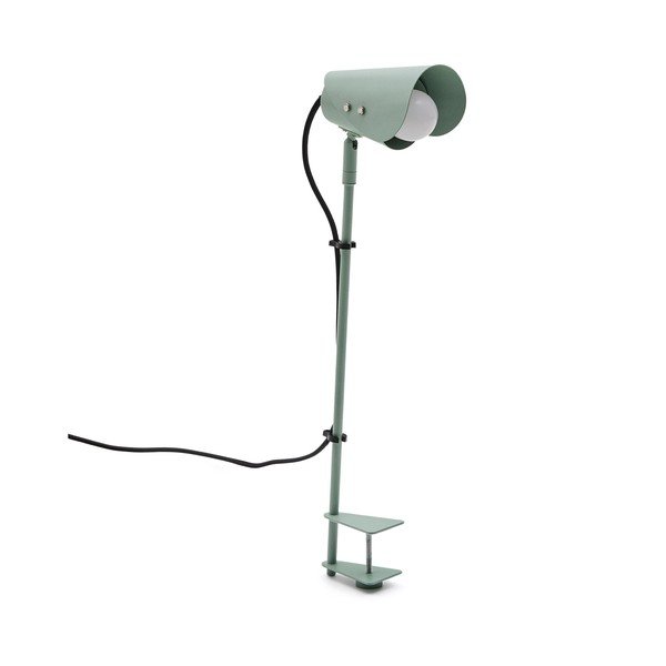 Zelena metalna stolna lampa s hvataljkom (visina 51 cm) Jula – Kave Home