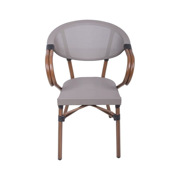 Bež metalna vrtna stolica Toskana – Garden Pleasure