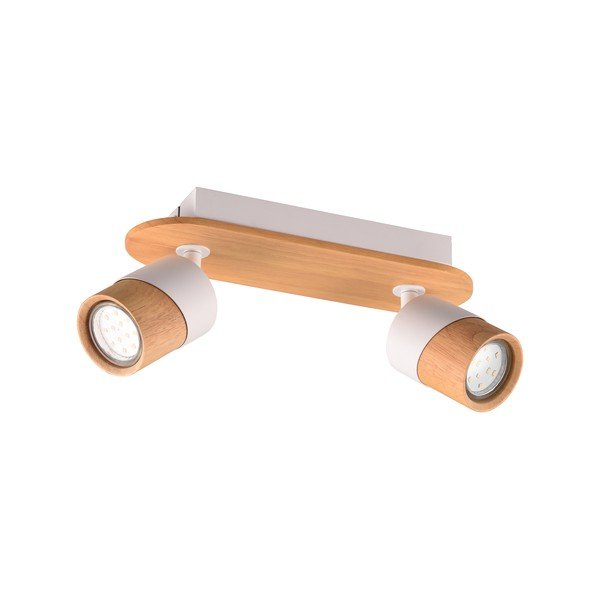 Bijelo-smeđa stropna svjetiljka ø 6 cm Aruni – Trio-image-2