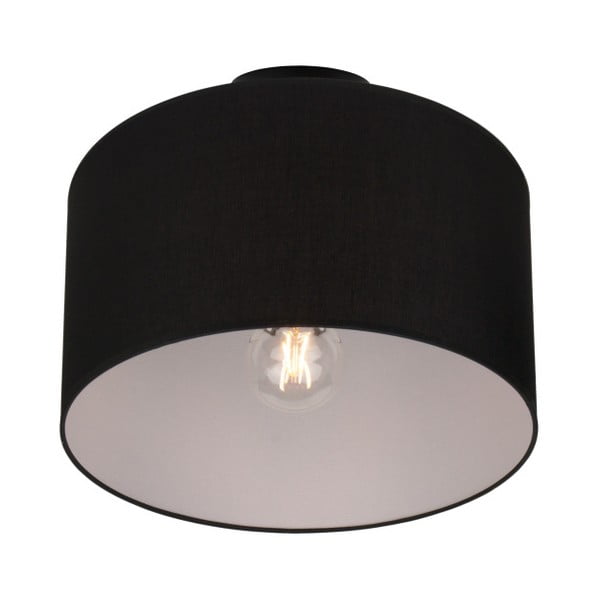 Crna stropna svjetiljka Sotto Luce MIKA, Ø 36 cm