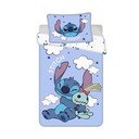 Plava pamučna dječja posteljina za dječji krevetić 100x135 cm Lilo & Stitch "Clouds" – Jerry Fabrics