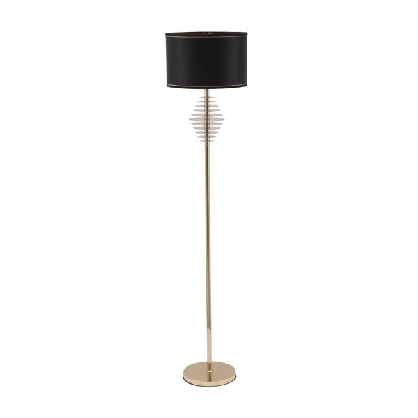 Crna podna svjetiljka sa zlatnim dizajnom Mauro Ferretti Terra