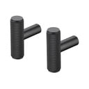 Crne metalne zidne kuke u setu 2 kom Rof – Blomus