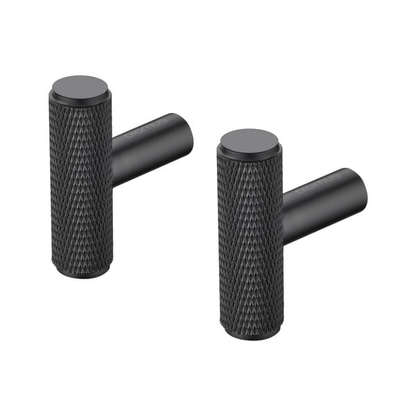 Crne metalne zidne kuke u setu 2 kom Rof – Blomus