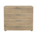 Komoda u dekoru hrasta Tvilum Pepe, 80 x 68 cm