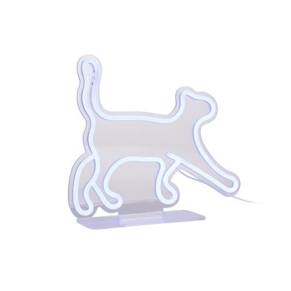 Plava LED neonska lampa 5 W Walking Cat – Leitmotiv