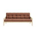 Kauč na rasklapanje 204cm Karup Design Grab Natural Clear/Clay Brown
