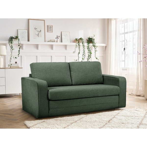 Zelena sklopiva sofa 160 cm Come – Bobochic Paris-image-1