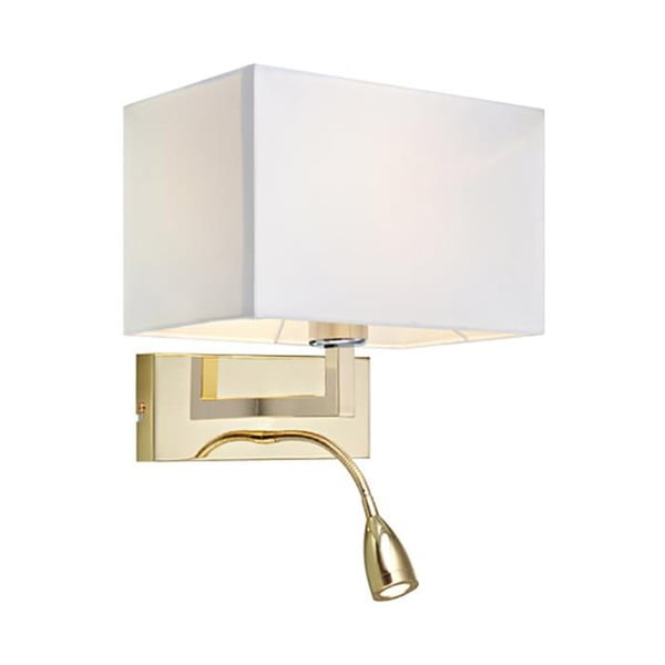 Zlatna zidna svjetiljka sa svjetlom za čitanje Markslöjd Savoy