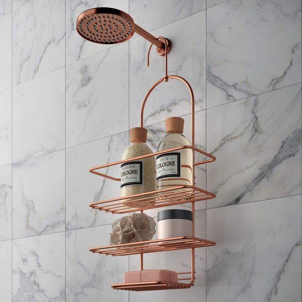 Viseća polica za kupaonicu Metaltex Copper-image-1