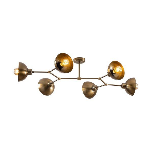 Stropna svjetiljka u zlatnoj boji s metalnim sjenilom 52x102 cm Dram – Opviq lights-image-2