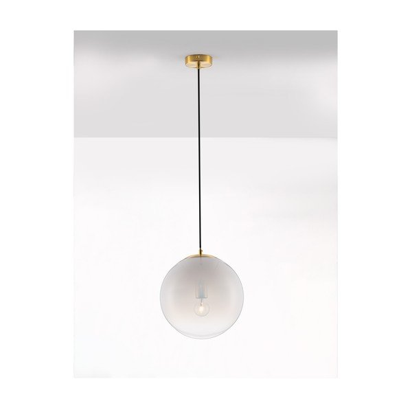 Bijela/u zlatnoj boji staklena viseća svjetiljka ø 30 cm Vita – Nova Luce-image-2