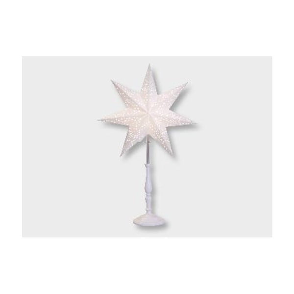 Bijela sjajna zvijezda sa postoljem Best Season Romantic Star, 55 cm