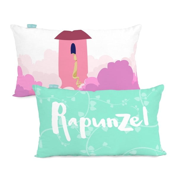 Dvostrana pamučna navlaka za jastuk Lisica Rapunzel, 50 x 30 cm