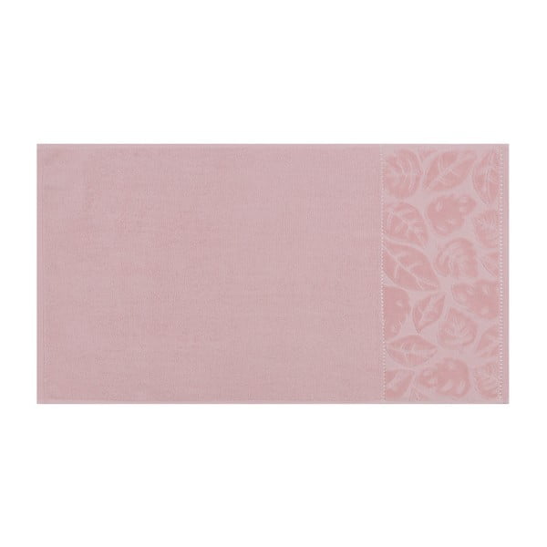 Set od 2 puderasto ružičasta ručnika od pamučnog satena Madame Coco Velver, 50 x 90 m
