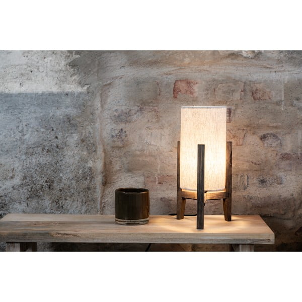 Bež stolna lampa s tekstilnim sjenilom (visina 33,5 cm) Eruca – Markslöjd-image-1