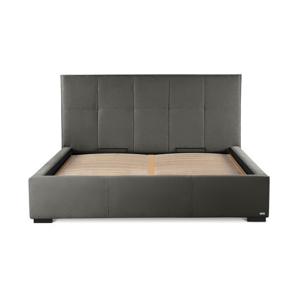 Smeđe-sivi bračni krevet Guy Laroche Home Allure, 180 x 200 cm-image-2