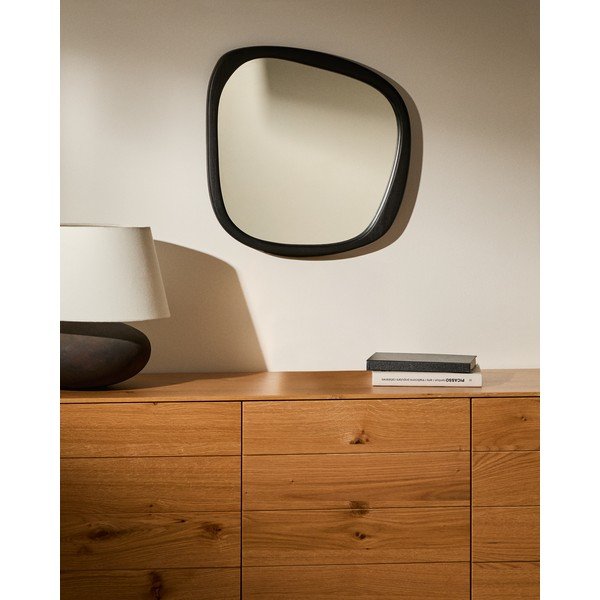 Zidno ogledalo s okvirom od masivnog drveta 45,5x47 cm Alura – Kave Home-image-1