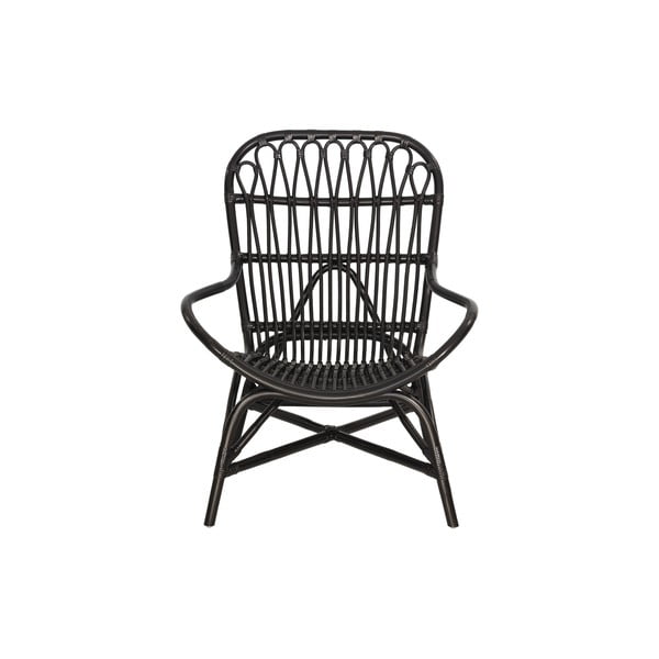 Crna vrtna fotelja od ratana Bonami Essentials Sara-image-1