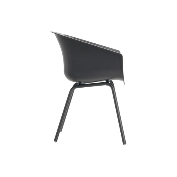 Tamno sive plastične vrtne stolice u setu 2 kom Amalia Alu Rondo – Hartman-image-3