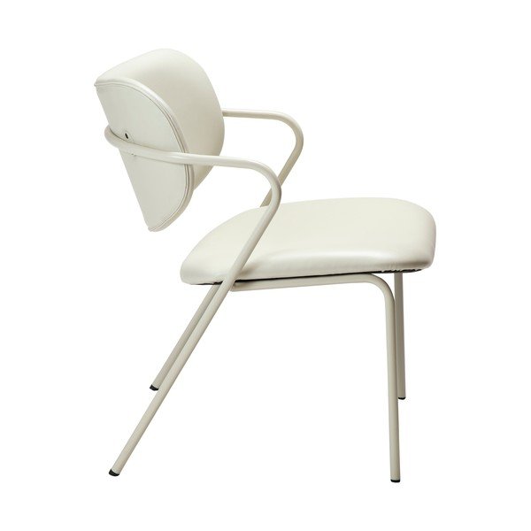 Krem fotelja od imitacije kože Zed - DAN-FORM Denmark-image-2