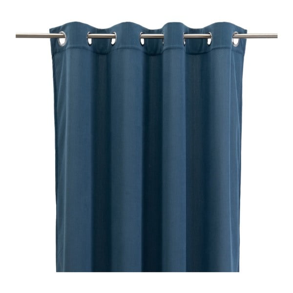 Plava zavjesa od samta 140x260 cm Merely – Casa Selección