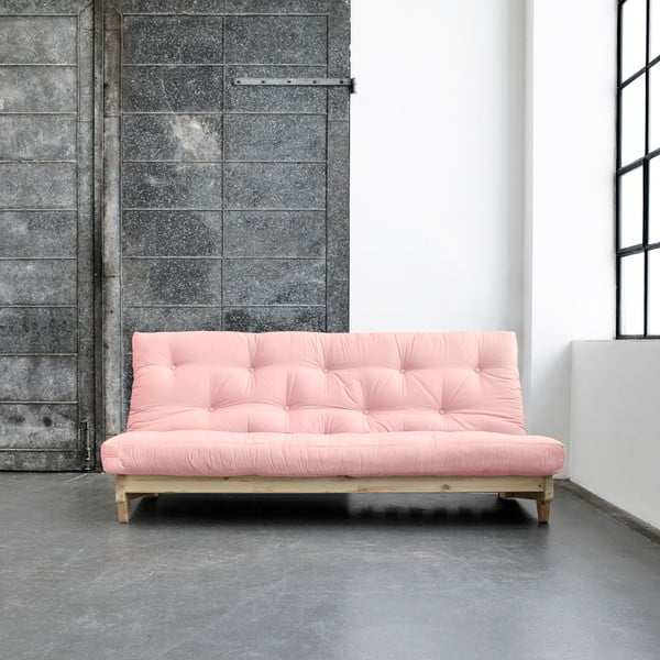 Sofa na razvlačenje Karup Fresh Natural / Pink Peonie