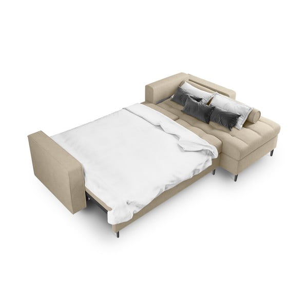 Bež kutna garnitura na razvlačenje Milo Casa Santo, desni kut-image-4