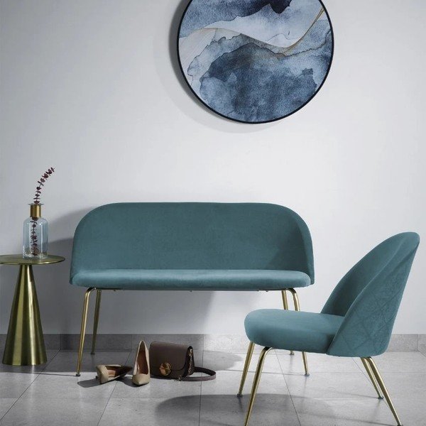 Okrugao pomoćni stol aluminijski ø 39 cm Rhet – Kave Home-image-1