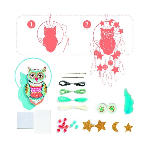 Set za izradu čuvara snova Djeco Owl-image-2