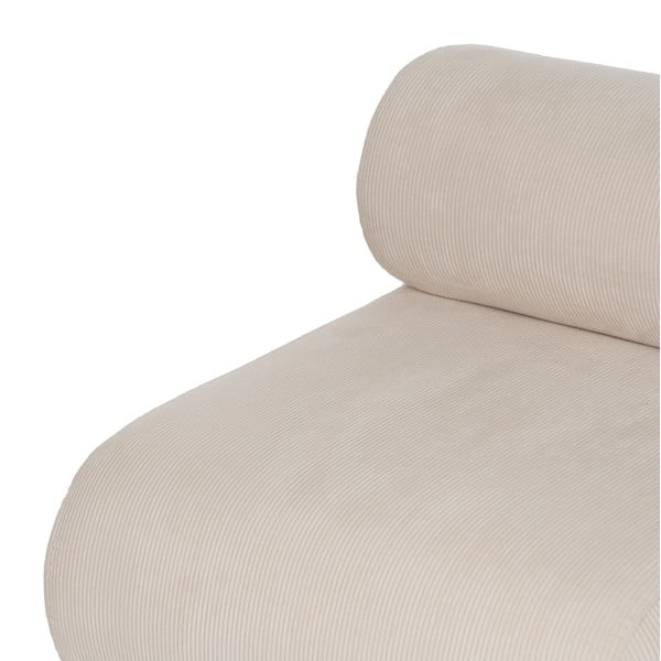 Krem fotelja od samta – Ixia-image-4